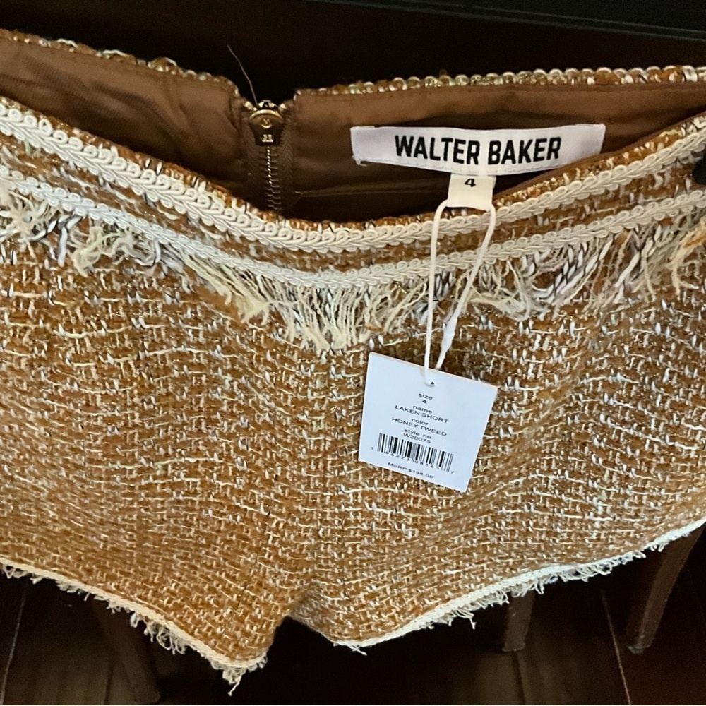 Walter Baker Tan and Cream Shorts - Picture 2 of 3